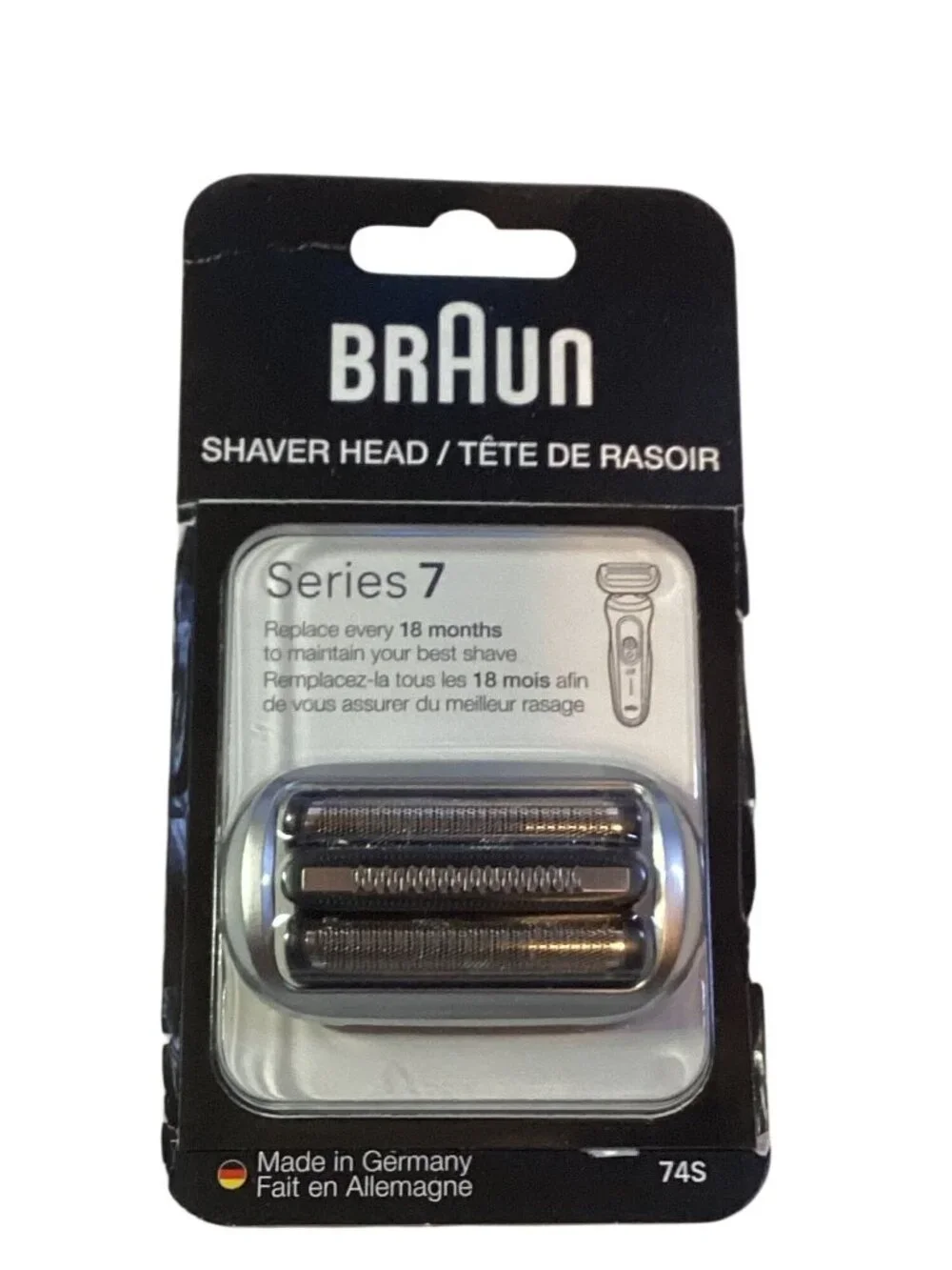 Braun Series 7  - 74S Shaver Head Silver  New with Open Package SAVE